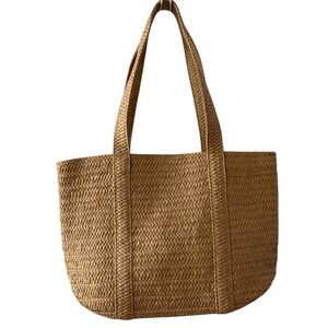 Draper James Everyday Straw Bag Tote Travel Famers Market Resortware Beach